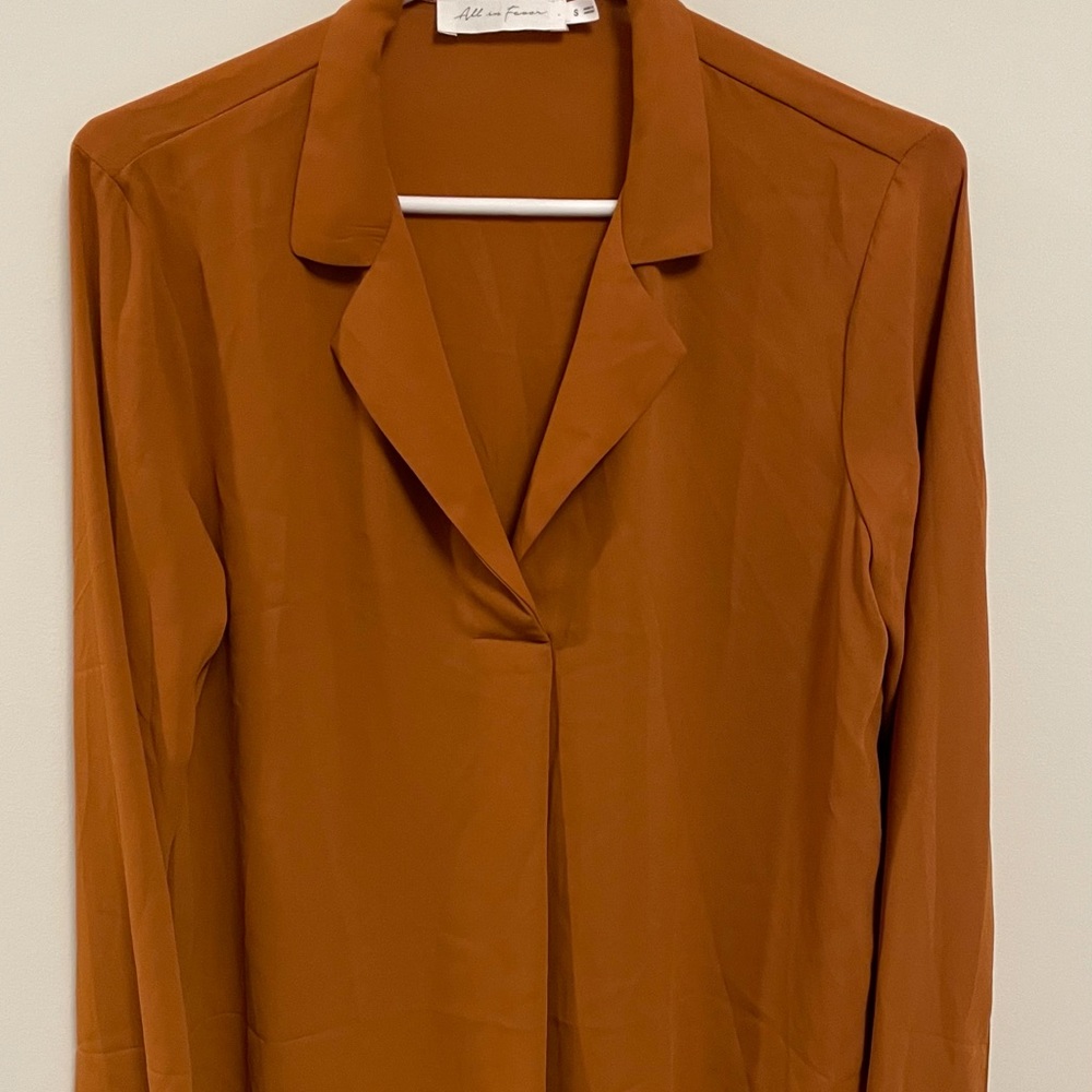 Dark mustard blouse